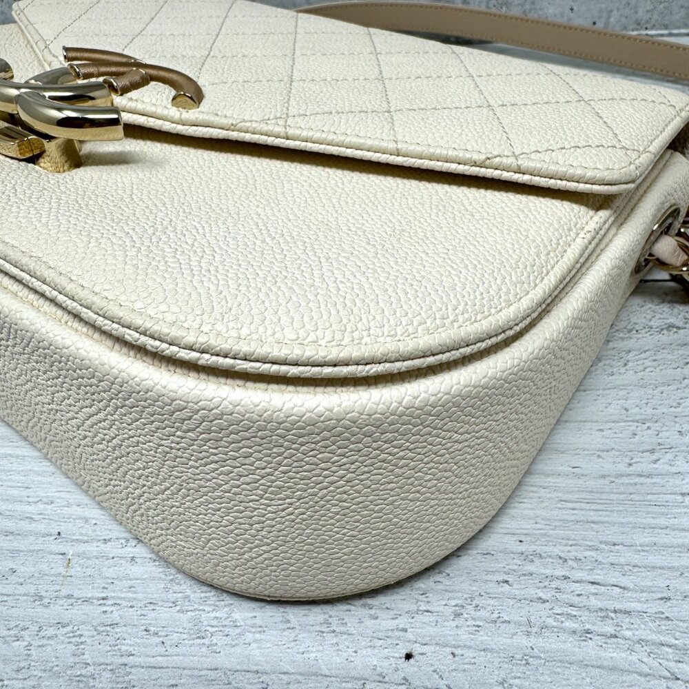CHANEL Medium Caviar Cuba Top Handle Flap Satchel - Picture 6 of 16